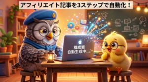 3ステップで完了!アフィリエイト記事自動化ガイド